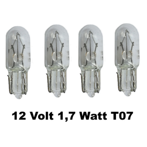 Stück 12v w2 2x5 2d - 4, 1,7w