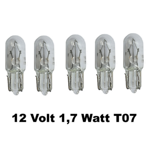Stück 12v w2 2x5 - 1,7w, w2,2x5,2d